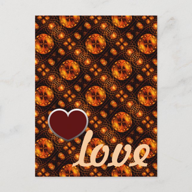 Postal Gold Modern Boho Elegant Abstract Art Pattern #507 (Anverso)