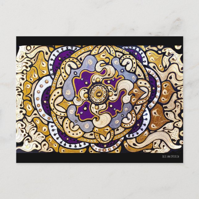Postal Gold N Lavender (Anverso)