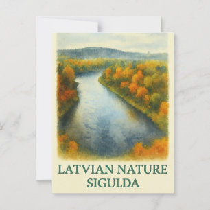 Postal Golden Bend - Otoño en Sigulda