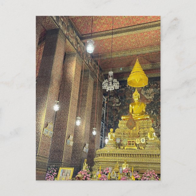 Postal golden buddha wat pho (Anverso)