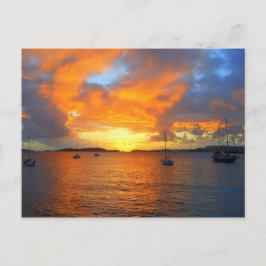 Postal Golden Frank Bay Sunset, St. John, U.S.V.I.