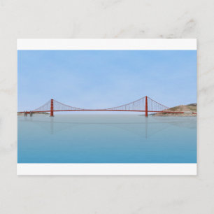 Postal Golden Gate Bridge: Modelo 3D: