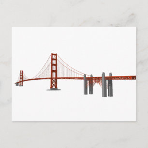Postal Golden Gate Bridge: Modelo 3D: