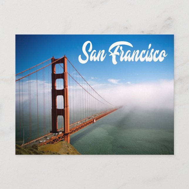 Postal Golden Gate Bridge San Francisco, California (Anverso)