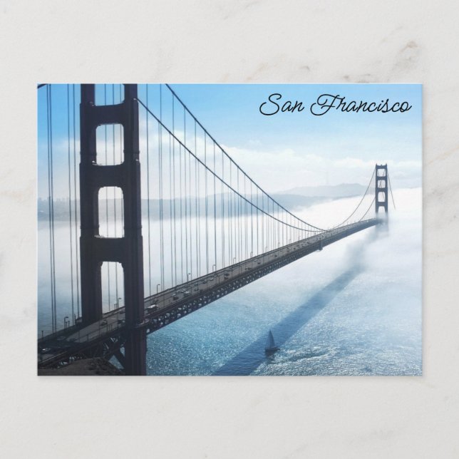 Postal Golden Gate Bridge San Francisco California Travel (Anverso)