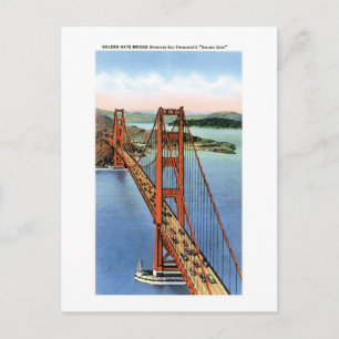 Postal Golden Gate Bridge, SF, Ca