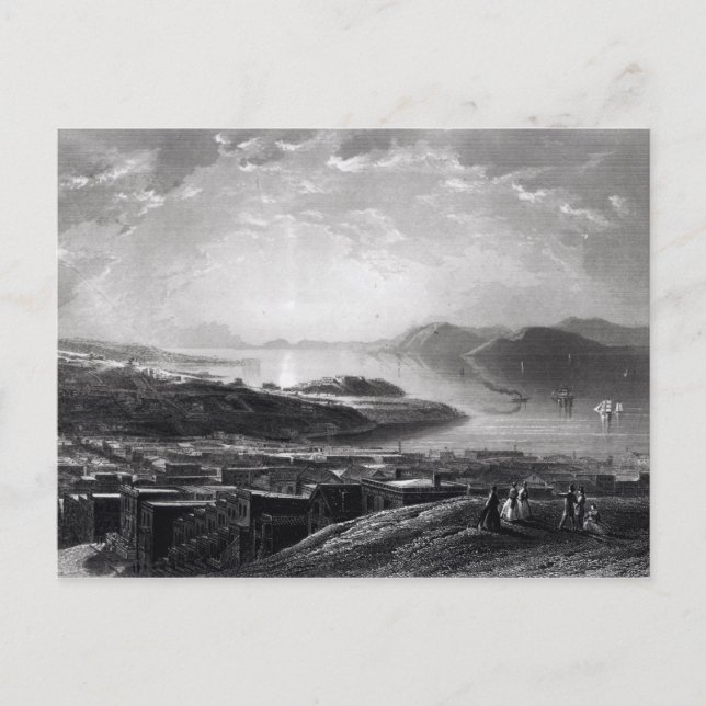 Postal Golden Gate, de Telegraph Hill (Anverso)