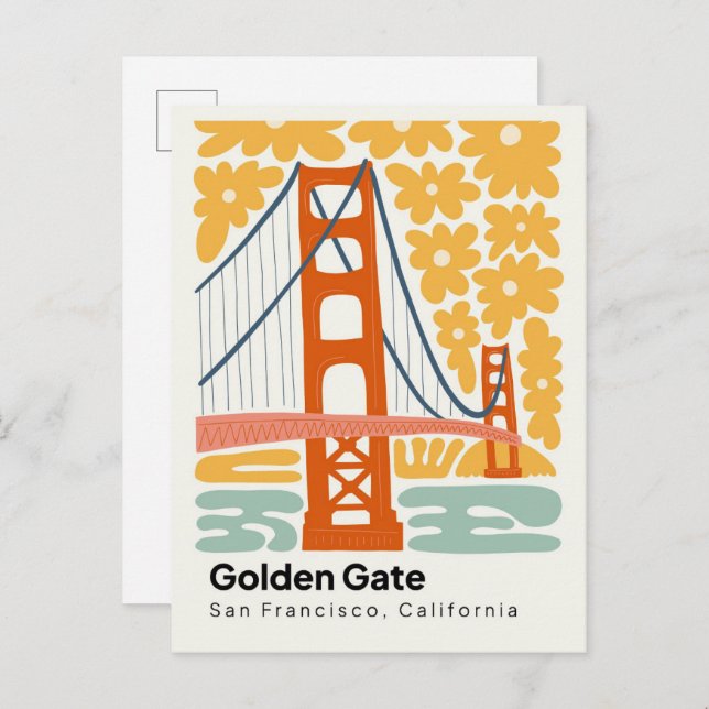 Postal Golden Gate San Francisco California (Anverso / Reverso)