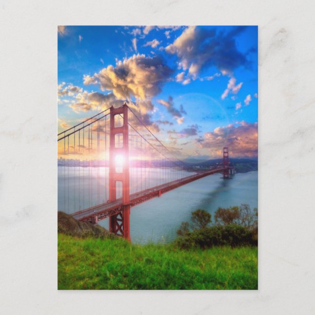 Postal Golden Gate Sunrise (Anverso)