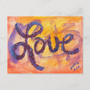 Postal Golden Glow del amor Sunset