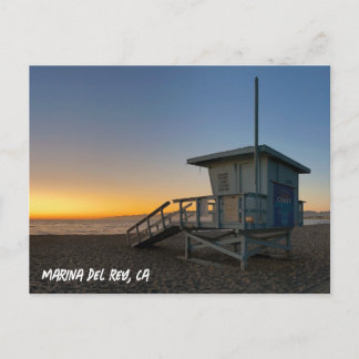 Postal Golden Hour Sunset - Marina Del Rey, CA