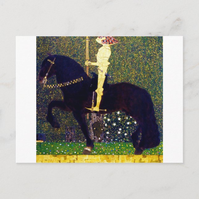 Postal Golden Knight, Gustav Klimt (Anverso)
