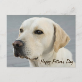 Postal Golden Labrador: Fotografía del Día del Padre