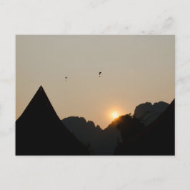 Postal Golden light on the peaks: sunset in Vang Vieng