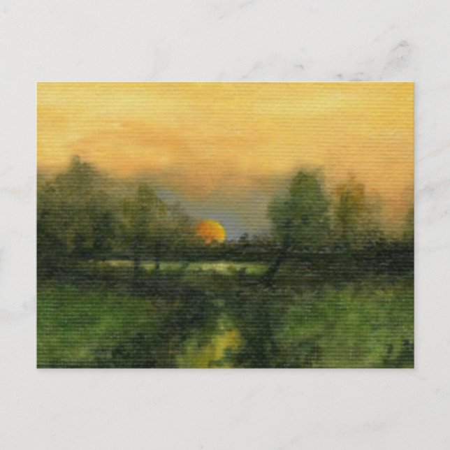 postal Golden Moonrise (Anverso)