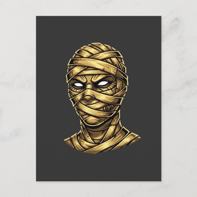 Postal Golden Mummy Pharaoh - Ancient Egypt Streetwear (Anverso)