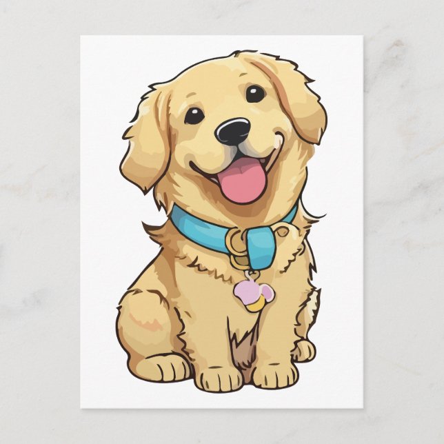 Postal Golden Retriever (Anverso)