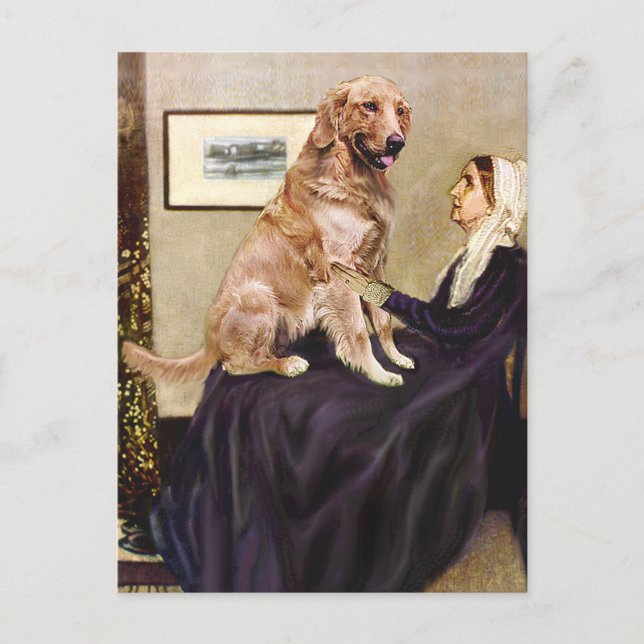 Postal Golden Retriever 1 - La madre de Whistler (Anverso)