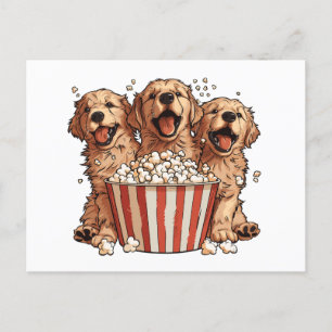 Postal Golden Retriever Dogs Movie Popcorn Bucket