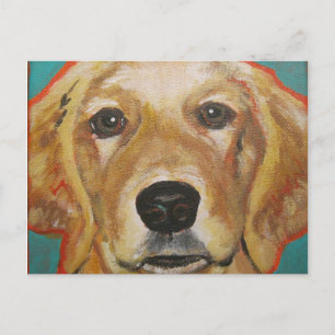 Postal Golden Retriever - "Maddie" - Postcard