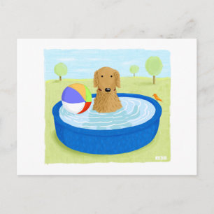 Postal Golden Retriever "Summertime"