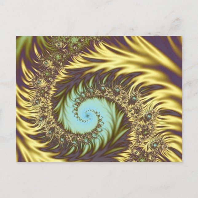 Postal Golden Swirls (Anverso)