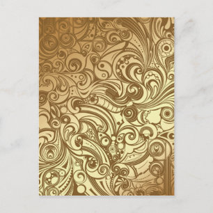 Postal Golden Swirls