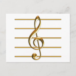 Postal Golden Treble Clef