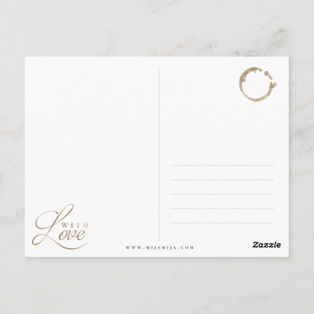 Postal GOLDENE WELTKARTE GLOBUS Postkarte (Reverso)