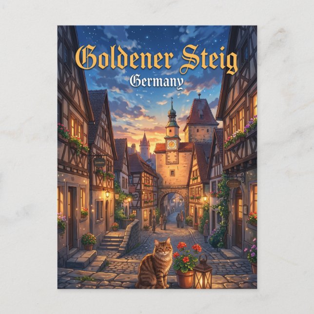 Postal Goldener Steig Alemania (Anverso)