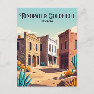 Postal Goldfield y Tonopah Nevada