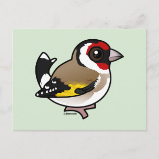 Postal Goldfinch europeo