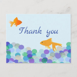 Postal Goldfish Gracias Postcard