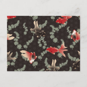 Postal Goldfish japonés