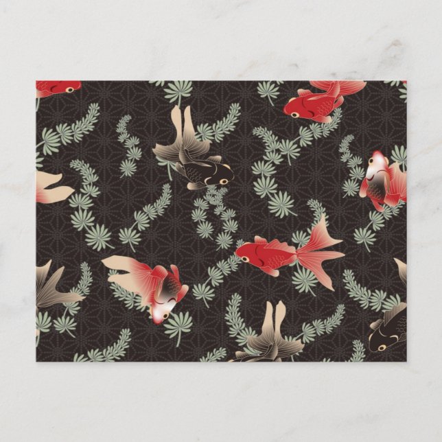 Postal Goldfish japonés (Anverso)