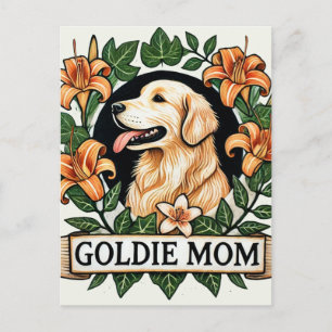 Postal Goldie Mom Golden Retriever Dog Moms