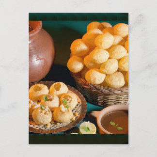 Postal GOLE GAPPAY Panni Puri Cocina india