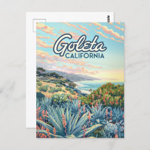 Postal Goleta California Santa Barbara Isla Vista Vintage