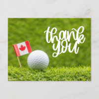 Golf Canadá con bandera y pelota para golfista