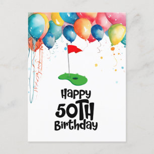 Postal Golf cumple 50 años "Swing Dorado: Celebrando