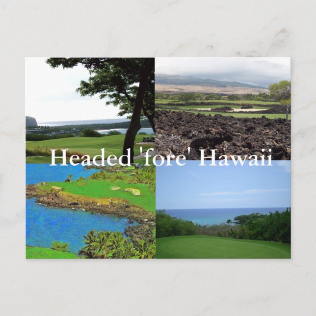 Postal Golf de Hawaii Fore (Anverso)