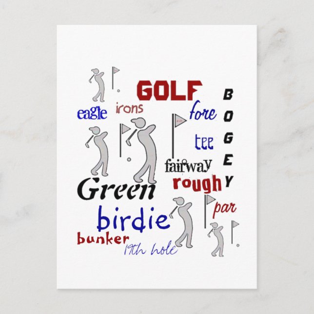 Postal Golf, deporte, motivación (Anverso)