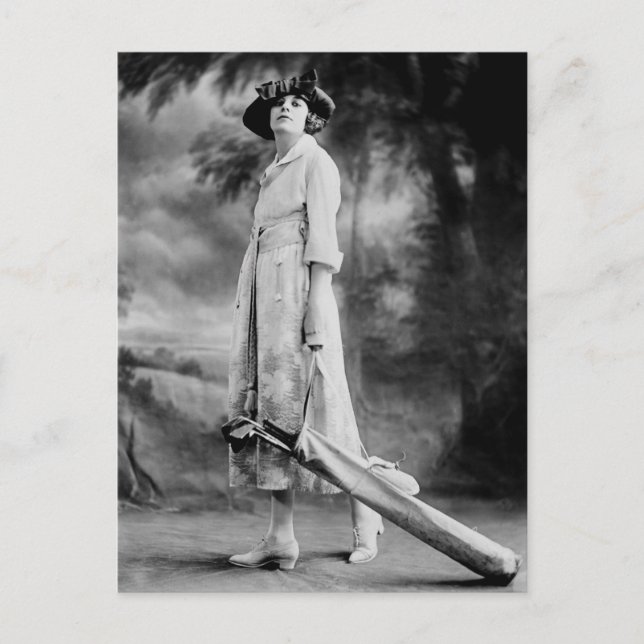 Postal Golf en estilo, años 20 (Anverso)