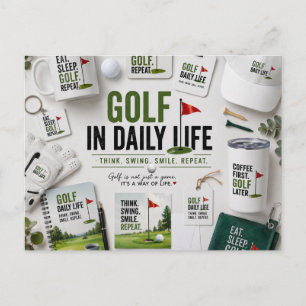 Postal Golf en la vida diaria
