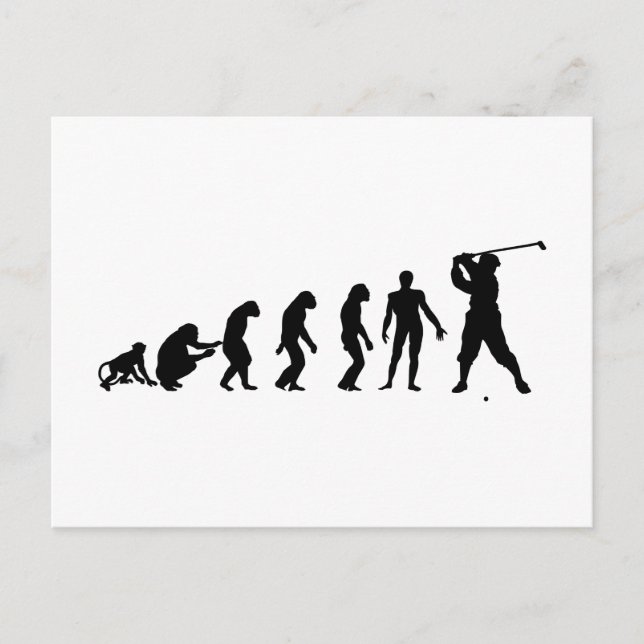 Postal Golf Evolutionstheorie des Sport (Anverso)