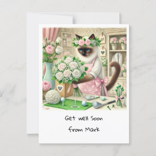 Postal Golf Florist QUE TE RECUPERES PRONTO para Amantes