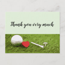 Golf Gracias con amor por el césped verde