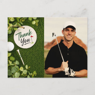 Postal Golf Gracias Crea tu propio foto golfista