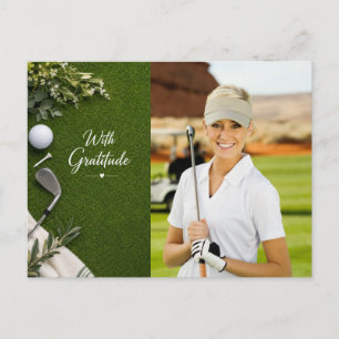 Postal Golf Gracias Crea tu propio golfista de foto