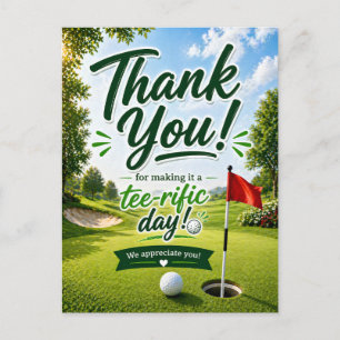 Postal Golf Gracias por un día fantástico